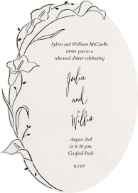 Floral Guirlande - Rehearsal Dinner Invitation by Paperless Post