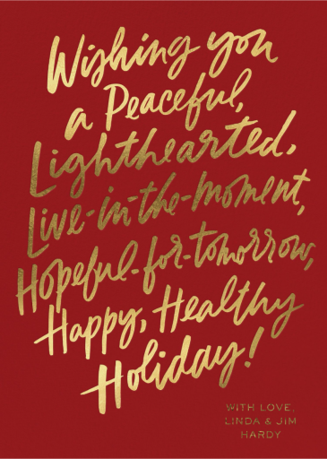 Holiday Wishes Script - Holiday Card by Cheree Berry Paper & Design