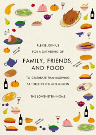 Overflowing Table - Thanksgiving Invitation by Hello!Lucky