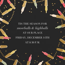 Golden Lights - Holiday Party Invitation by Paperless Post