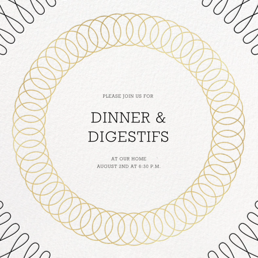 Spirals - Cocktail Party Invitation by Paperless Post