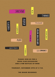 Book Club Party by The Indigo Bunting