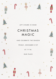 Nutcracker Holiday Motif Invitation