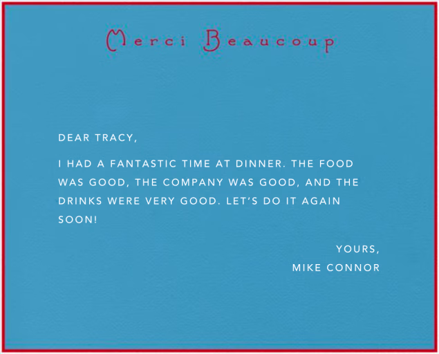 Merci Beaucoup - Thank You Card by Paperless Post
