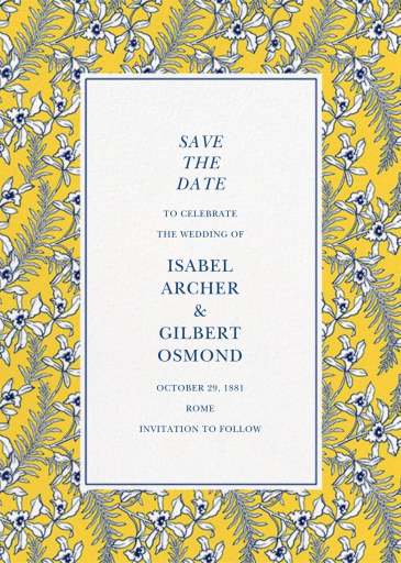 Tropical Jasmine - Save the Date by Oscar de la Renta