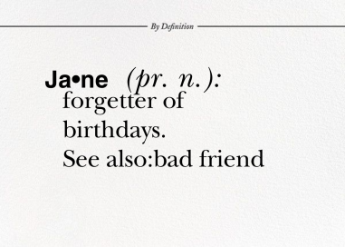 By Definition - Belated Birthday Card by Paperless Post