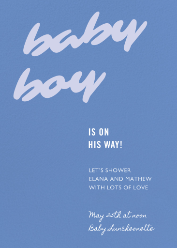 Soft Script - Baby Shower Invitation by Paperless Post