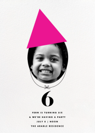Party Hat (Photo) - Birthday Invitation by The Indigo Bunting