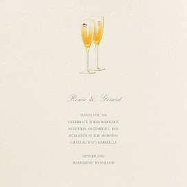 Kir Royale - Wedding Invitation by Felix Doolittle