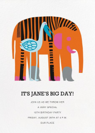 Karkuteilla - Birthday Invitation by Marimekko