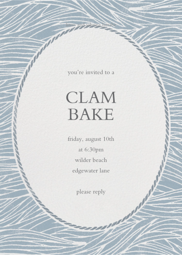 Vintage Wave - Tall - Summer Party Invitation by Paperless Post