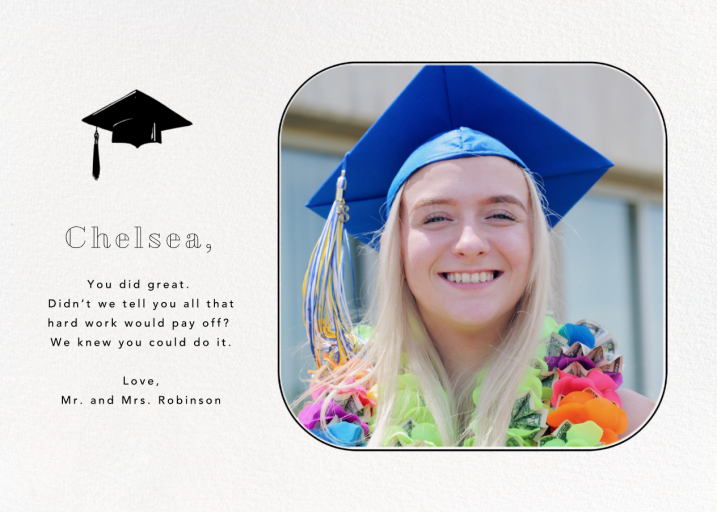 Rounded Corners - Graduation Card by Paperless Post