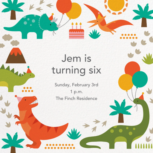 Prehistoric Party by Petit Collage