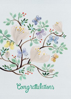 Butterfly Branches (Anna Emilia Laitinen) - Red Cap Cards