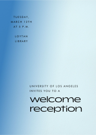 Minimal Blue Gradient Invitation