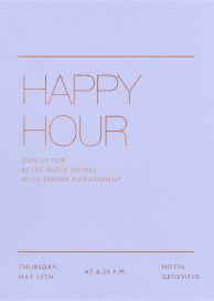 Lined Up - Happy Hour Invitation by Paperless Post