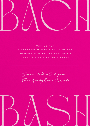 Big Talk - Bachelorette Party Invitation by Paperless Post