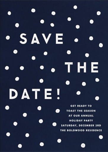 Snowballs (Save The Date) - Holiday Save the Date by The Indigo Bunting