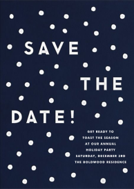 Snowballs (Save The Date) - Holiday Save the Date by The Indigo Bunting