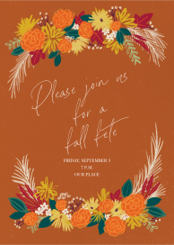 Fall Flowers by Paperless Post