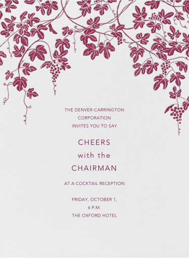 Vineyard I - Launch Party Invitation by Paperless Post