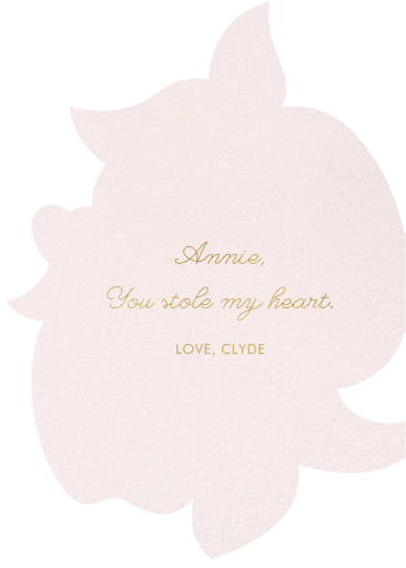 Sweet Apple (Kelsey Garrity Riley) - Love and Romance Card by Red Cap Cards - Back