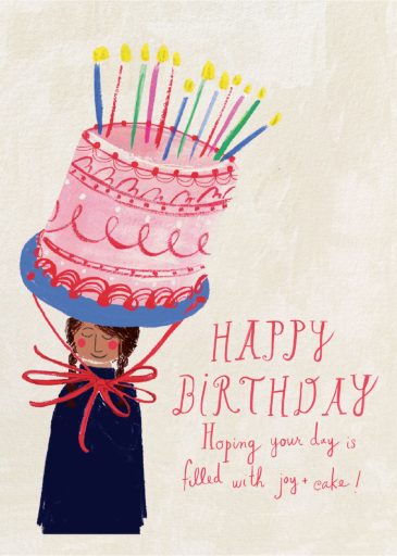 Wearable Cake - Greeting Card by mr-boddingtons-studio