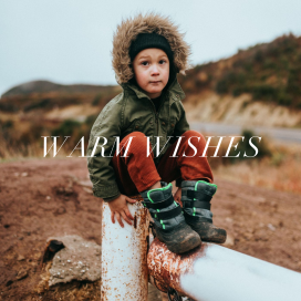 Full-Page Photo (Text Overlay) - Holiday Card by Paperless Post