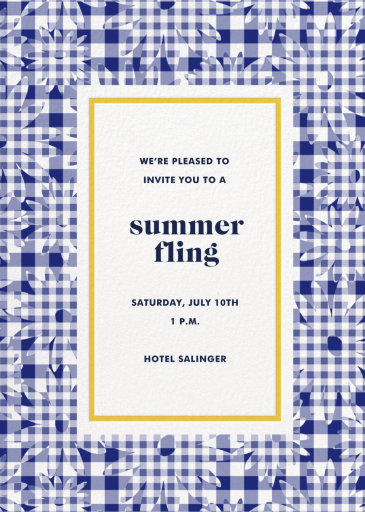 Vichy Floral - Summer Party Invitation by kate spade new york
