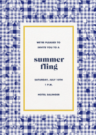Vichy Floral - Summer Party Invitation by kate spade new york