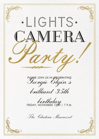 Lights, Camera, Party by Crate & Barrel