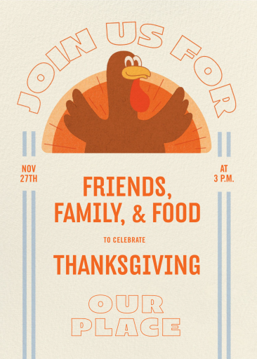 Turkey Gobble - Party Invitation by Paperless Post
