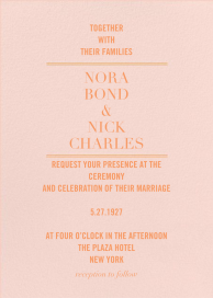 Typographic II - Invite by kate spade new york