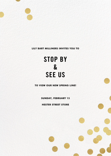 Confetti (Invitation) - Business Event Invitation by kate spade new york