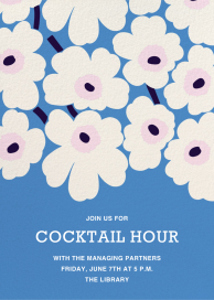 Unikko (Tall) - Happy Hour Invitation by Marimekko