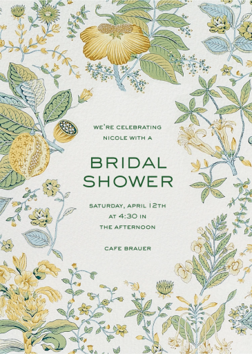 Spring Tropics - Bridal Shower Invitation by Schumacher