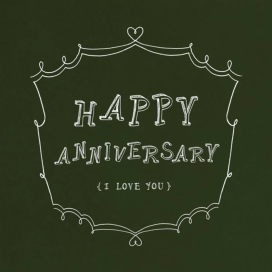Chalkboard Anniversary - Anniversary Card by Paperless Post
