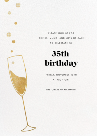 Champagne Flute by Paperless Post