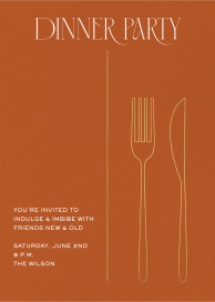 Cutlery - Dinner Party Invitation by Paperless Post