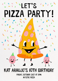 Pizza Party - Party Invitation by Hello!Lucky