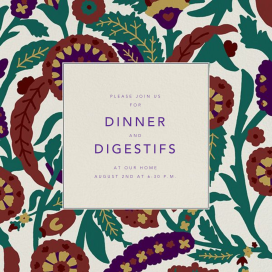 Termez Crewel - Garden Party Invitation by Oscar de la Renta