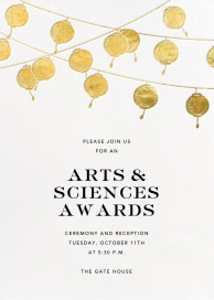 Golden String Lanterns - Invitation by Paperless Post