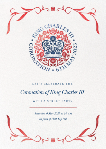 Thistledown - Coronation Party Invitation by Paperless Post