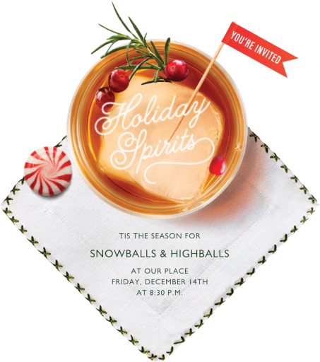 Holiday Sipping - Invitation by Cheree Berry Paper & Design