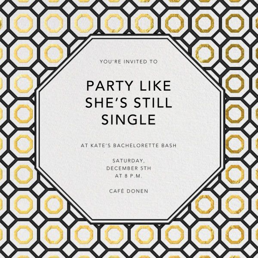 Nixon - Bachelorette Party Invitation by Jonathan Adler