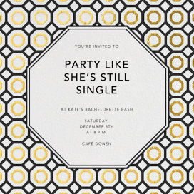 Nixon - Bachelorette Party Invitation by Jonathan Adler