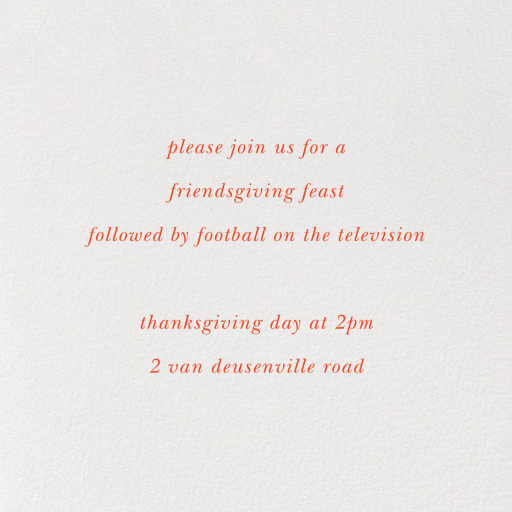 Good Food Good Mood - Thanksgiving Invitation by kate spade new york - Back