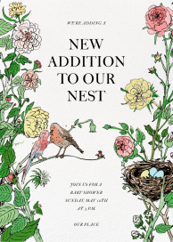 Nestled In - Baby Shower Invitation by Joana Avillez