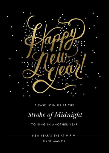 Shimmering New Year - Invitation - Invitation by Rifle Paper Co.
