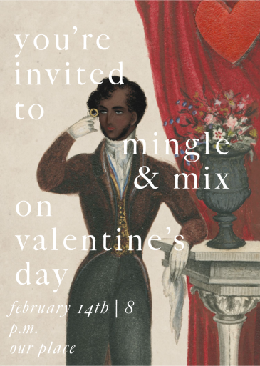 Monocle - Valentine's Day Invitation by John Derian